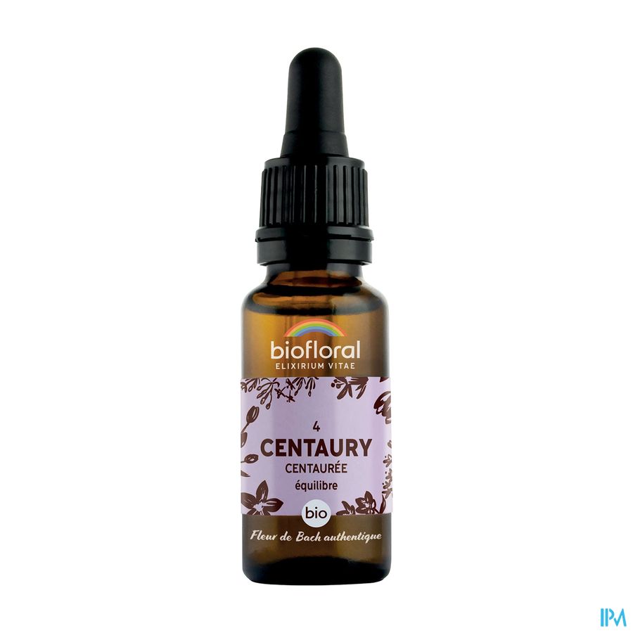 Biofloral Fleurs De Bach 04 Centauree Bio 20ml Biofloral Fleurs De Bach 04 Centauree Bio 20ml