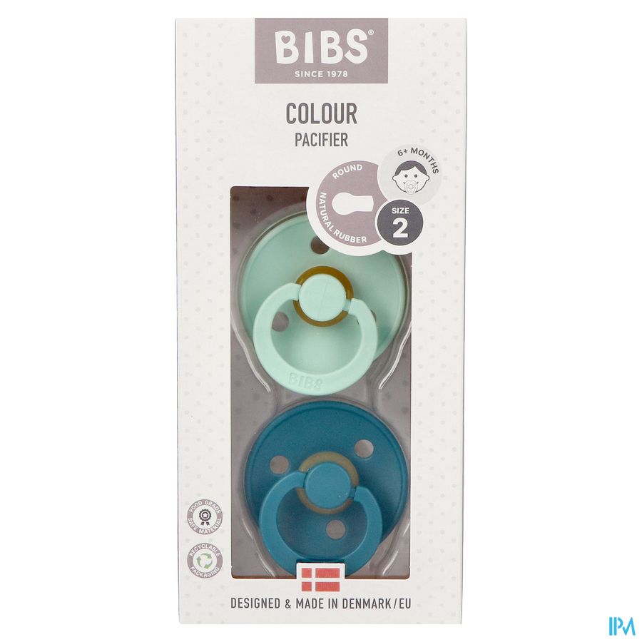Bibs 2 Fopspeen Duo Mint/forest Lake 2 1