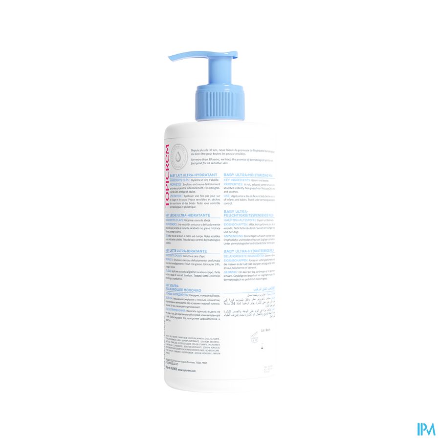 Topicrem Baby Ultrahydraterende Melk 500ml 5