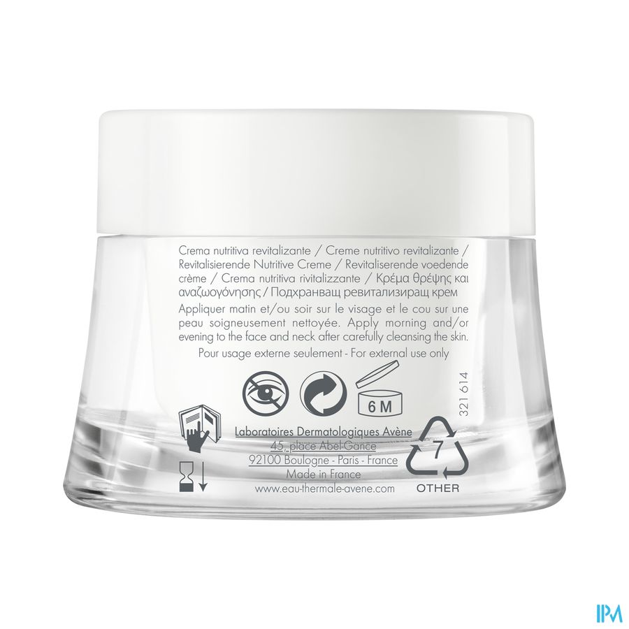 Avene Essentiels Revital. Voedende Creme 50ml 6