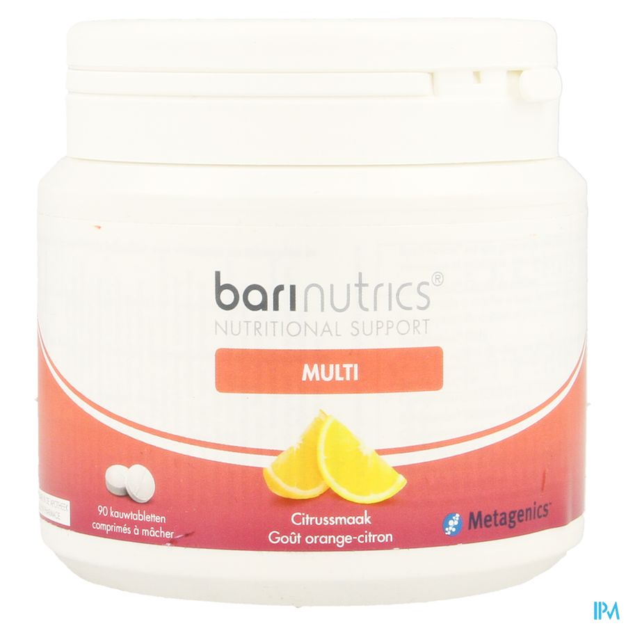 Barinutrics Multi Citrus Kauwtabl 90 Nf