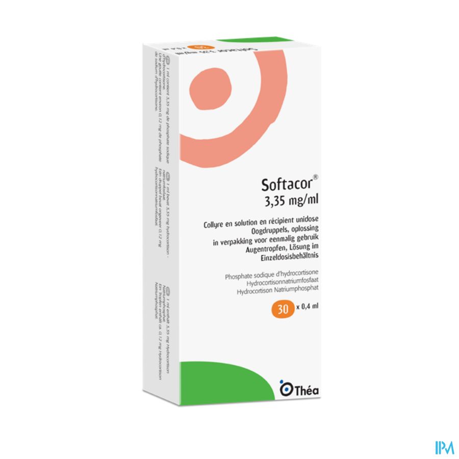 Softacor 3,35mg/ml Oogdruppels Unidose 30 X 0,4ml 1