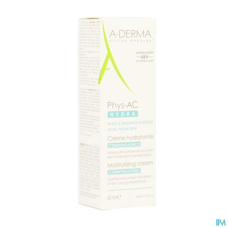 Aderma Phys-ac Hydra Creme Compenserend Tube 40ml