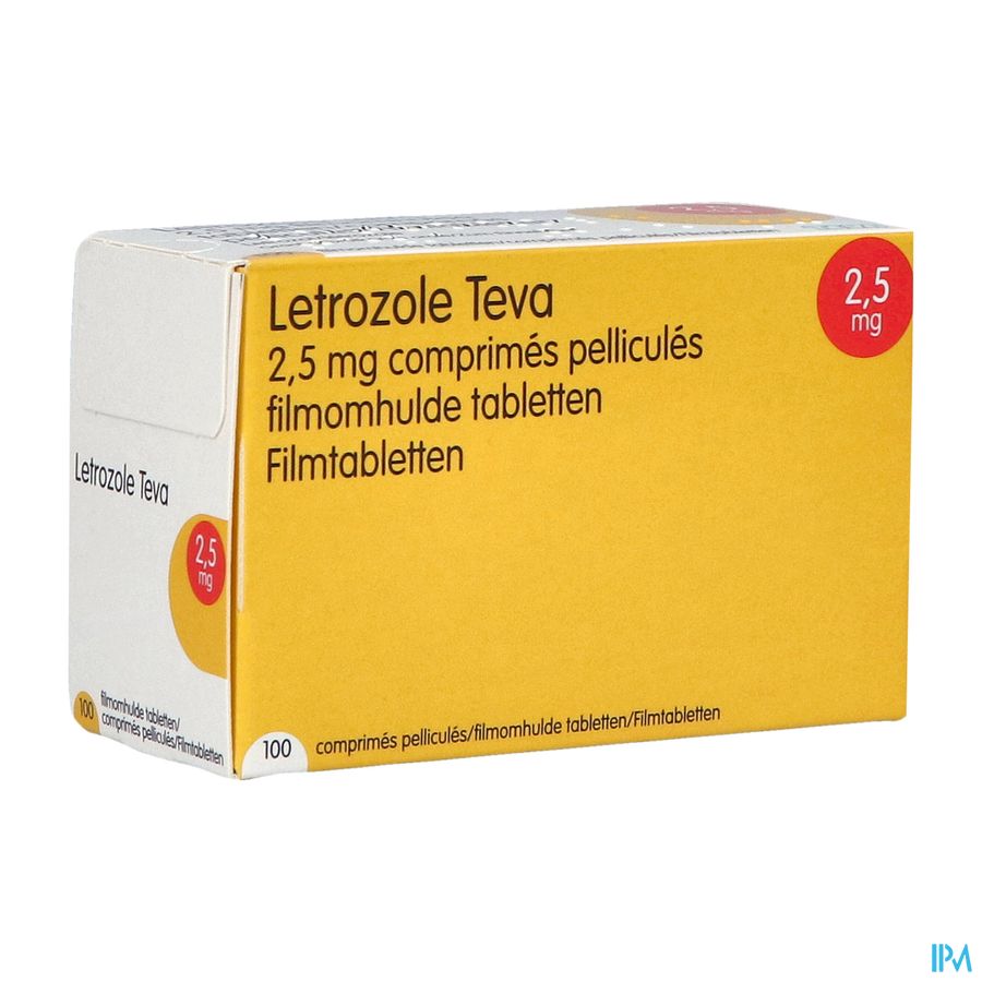 Letrozole Teva 2,5mg Filmomh Tabl 100 X 2,5mg 2