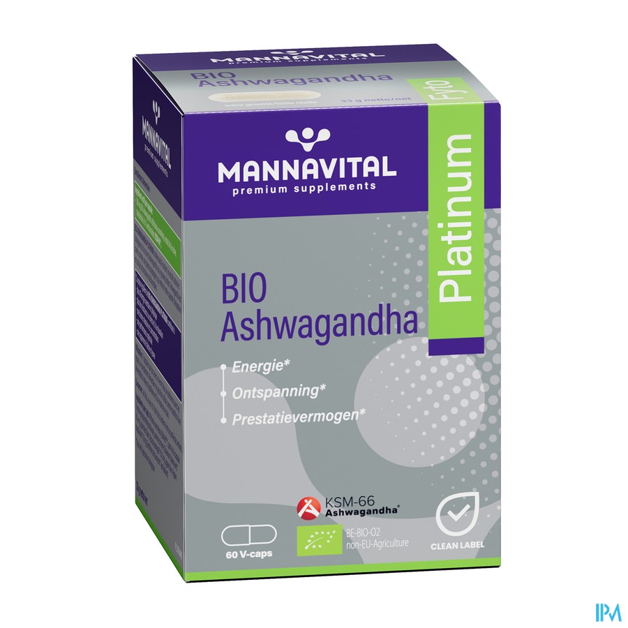 Mannavital Ashwagandha V-caps 60