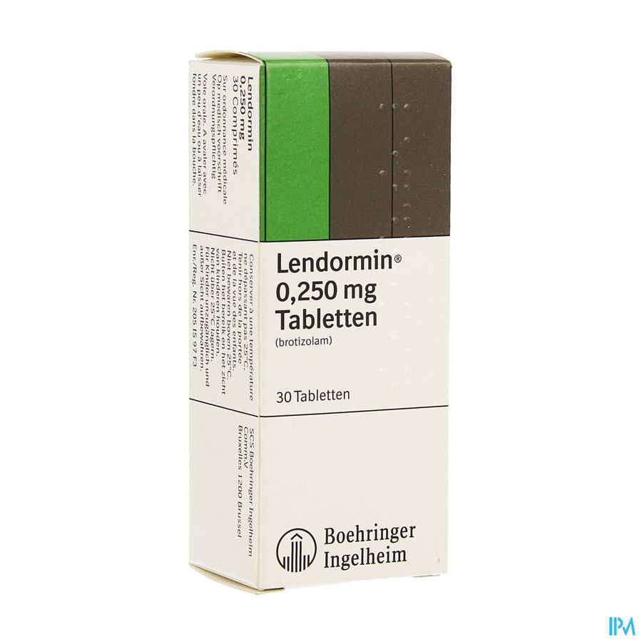 Lendormin Comp. 30 X 0,25mg Lendormin Comp. 30 X 0,25mg