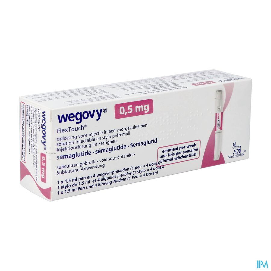 Wegovy Abacus 0,5mg Flextouch Opl Inj Voorgev.pen1 Wegovy Abacus 0,5mg Flextouch Opl Inj Voorgev.pen1