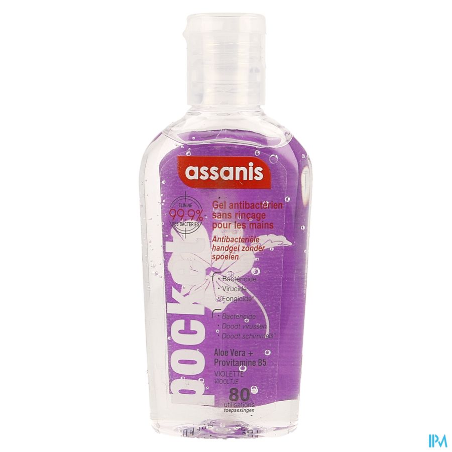 Assanis Pocket A/bact. Gel Z/spoel Violette 80ml 1