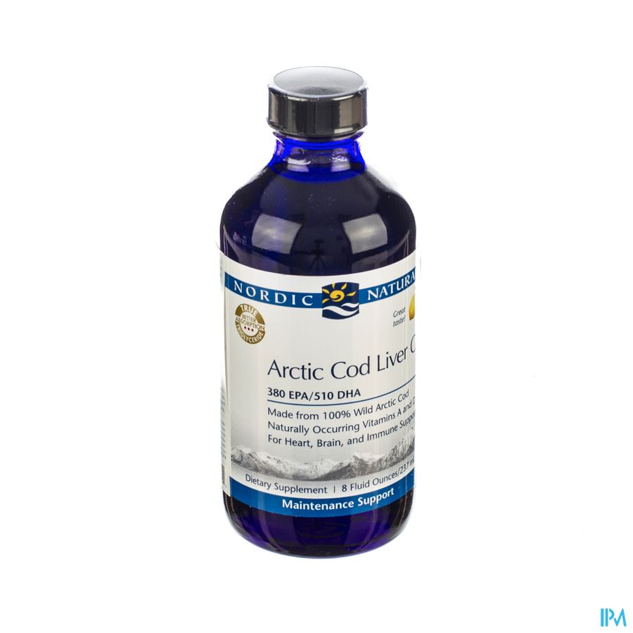 Nordic Arctic Cod Liver Oil Citroen 237ml Nordic Arctic Cod Liver Oil Citroen 237ml