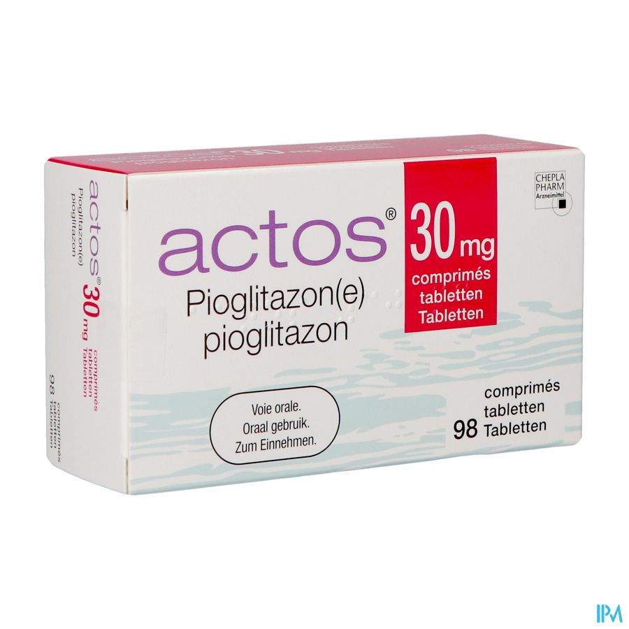 Actos Pi Pharma 30mg Comp 98 Pip