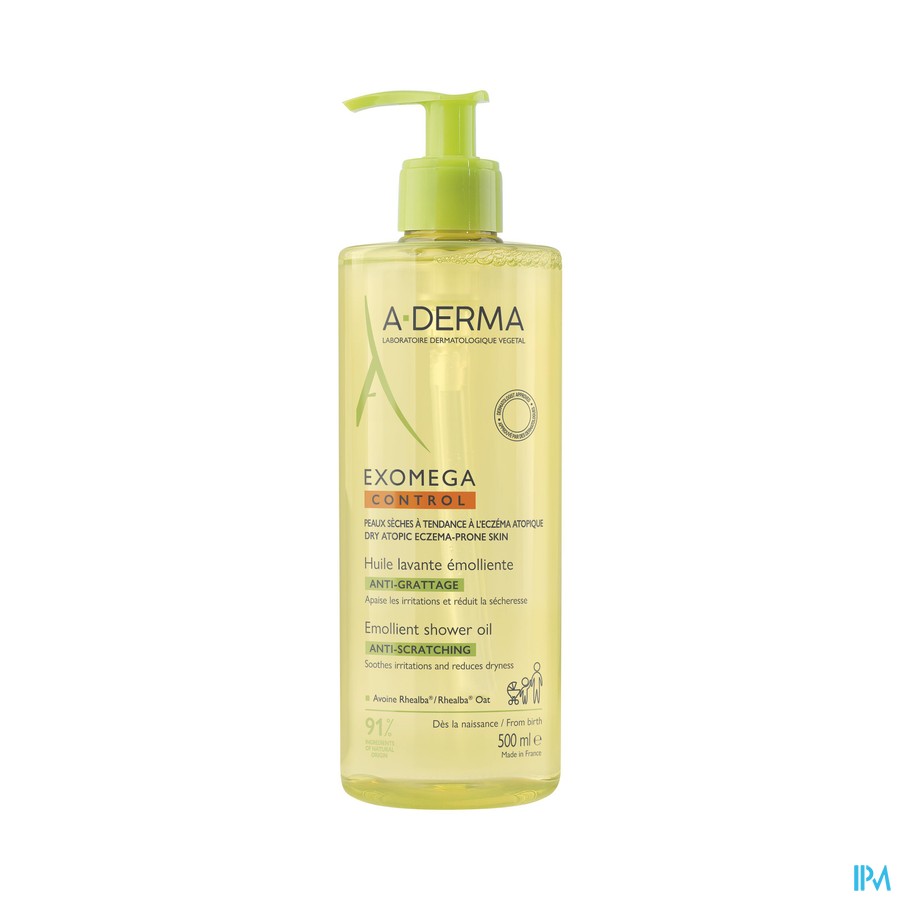 Aderma Exomega Control Emolierende Wasolie 500ml