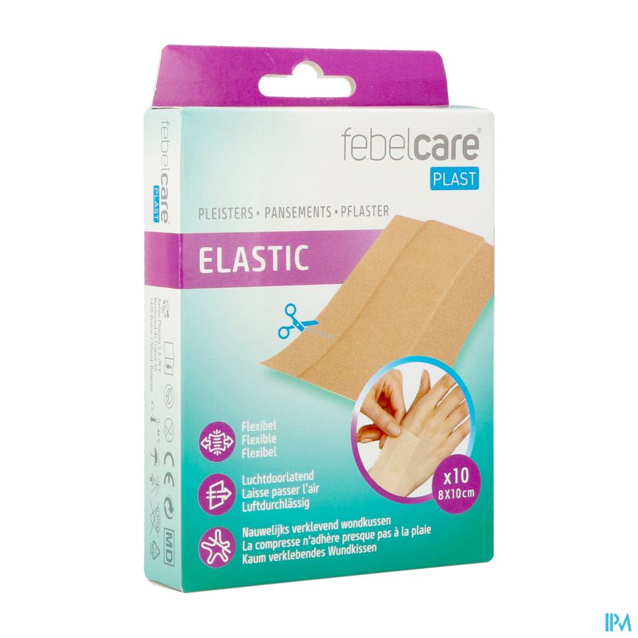 Febelcare Plast Elastic Uncut 10x8cm 10 Febelcare Plast Elastic Uncut 10x8cm 10