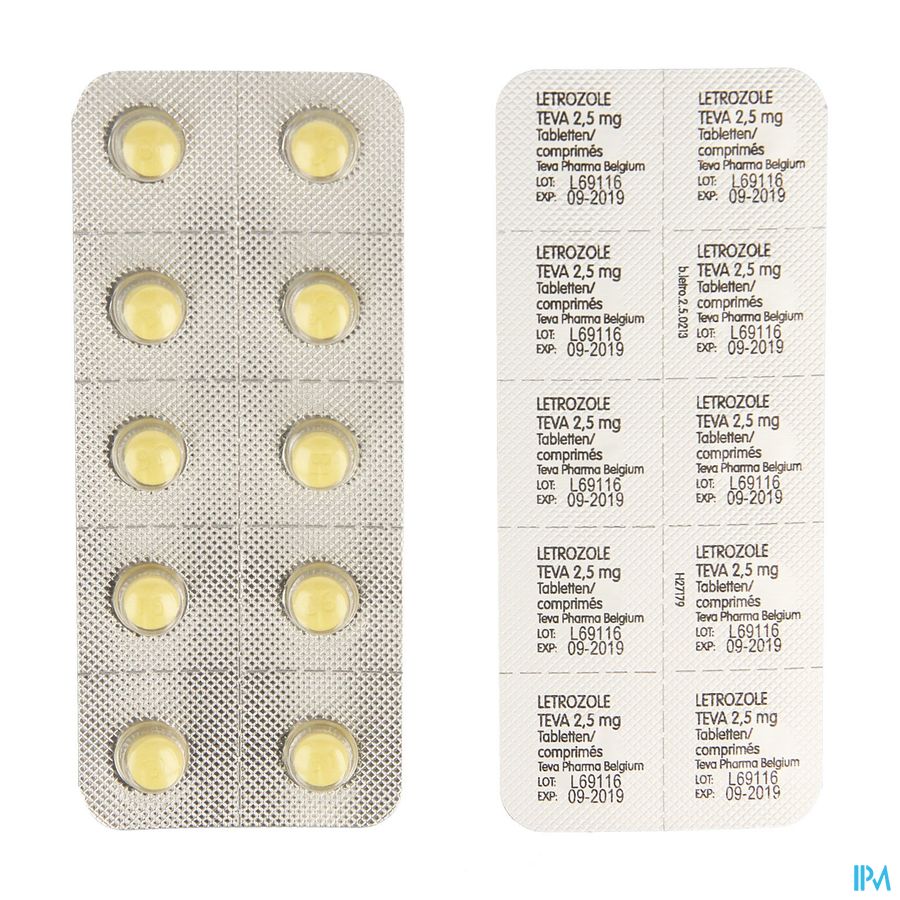 Letrozole Teva 2,5mg Filmomh Tabl 100 X 2,5mg 6