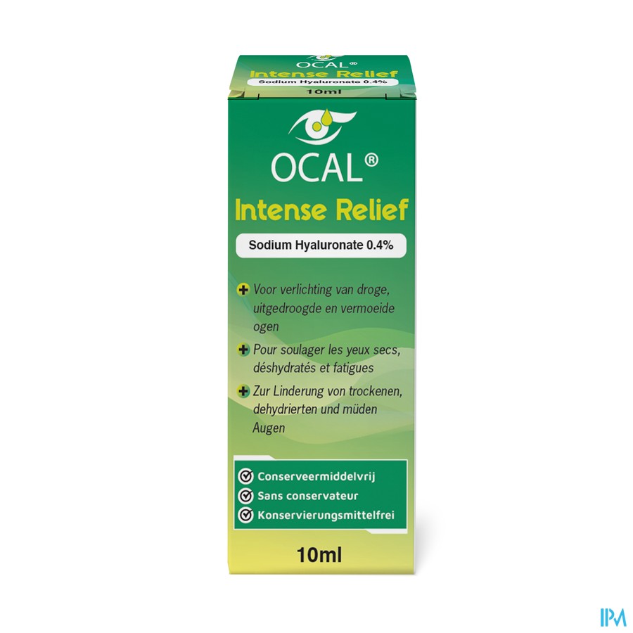 Ocal Intense Relief Oogdruppels 0,4% Ha 10ml