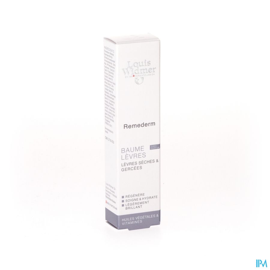 Widmer Remederm Baume Levres N/parf Tube 15ml Widmer Remederm Baume Levres N/parf Tube 15ml