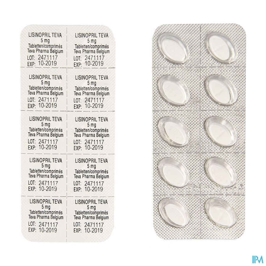 Lisinopril Teva Tabl 30 X 5mg
