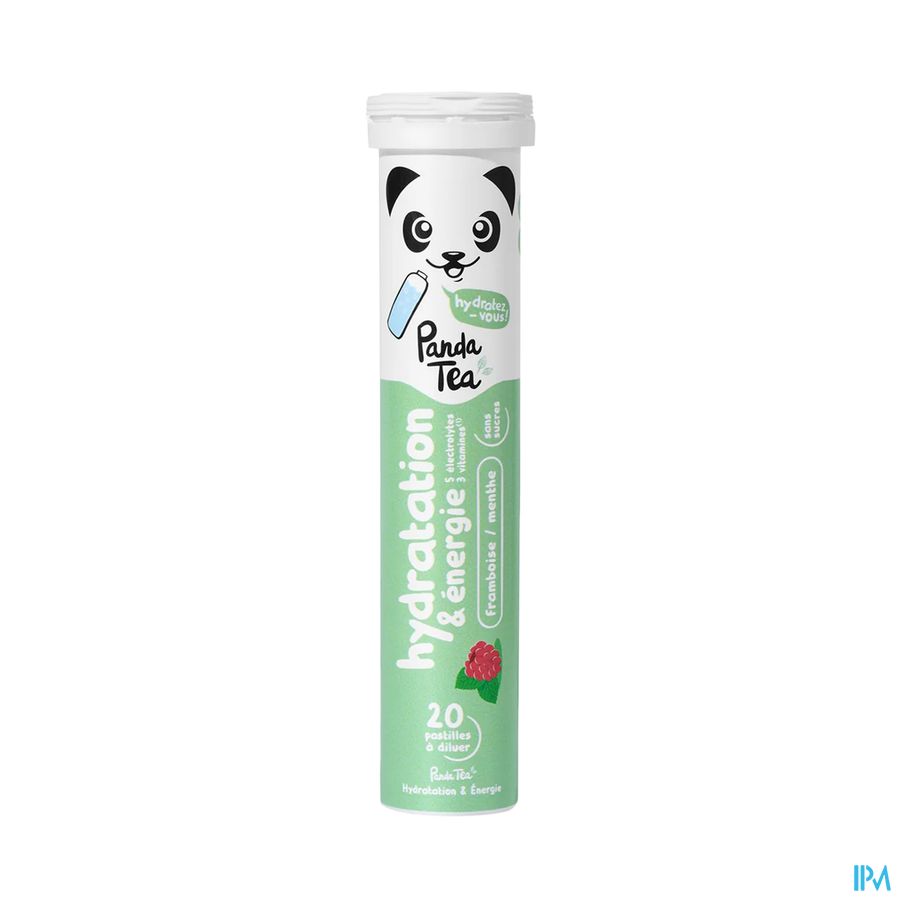 Panda Tea Hydratation Framboos&munt Bruistabl 20 Panda Tea Hydratation Framboos&munt Bruistabl 20
