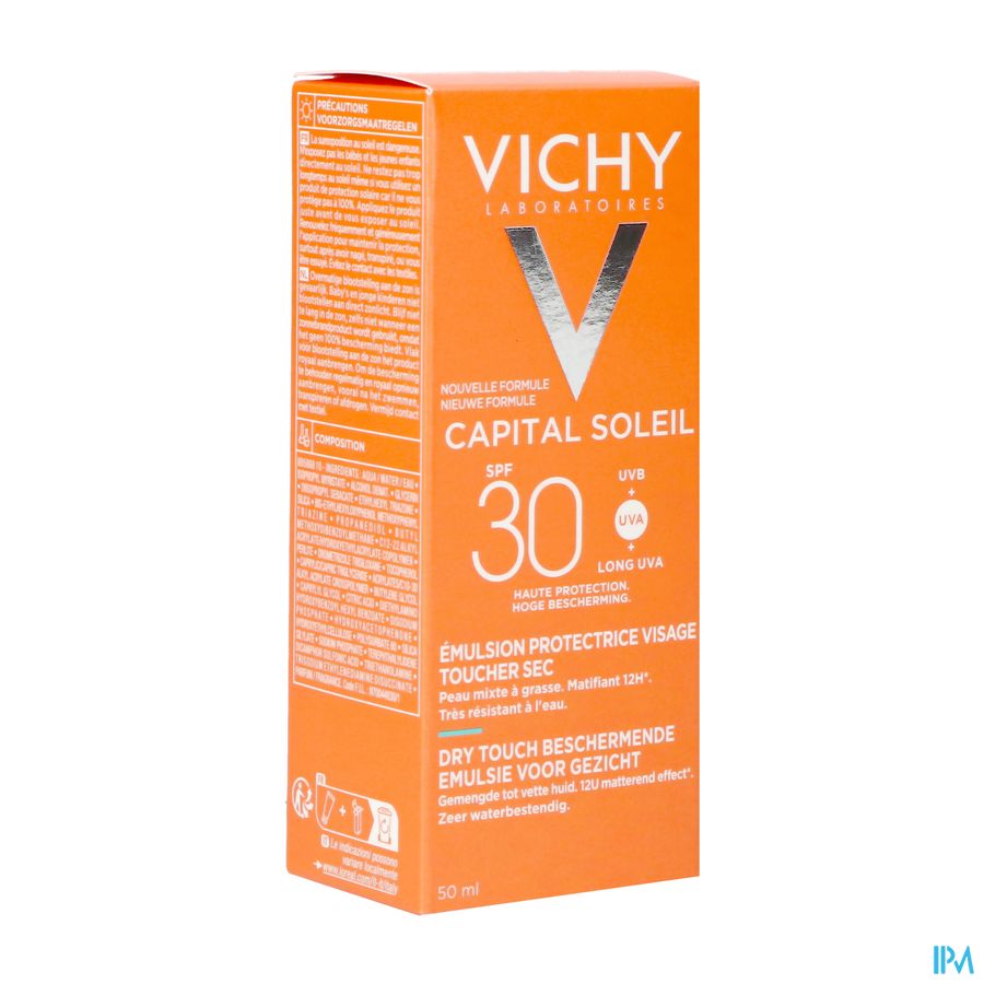 Vichy Cap Sol Gezichstcr. Dry Touch Spf30 50ml