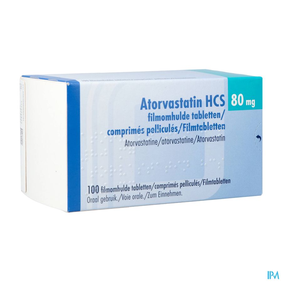 Atorvastatin Hcs 80mg Filmomh Tabl 100