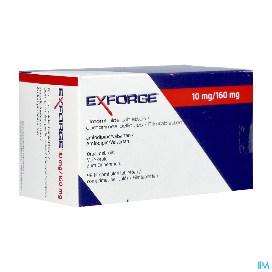 Exforge 10mg/160mg Pipharma Comp 98 Pip Exforge 10mg/160mg Pipharma Comp 98 Pip