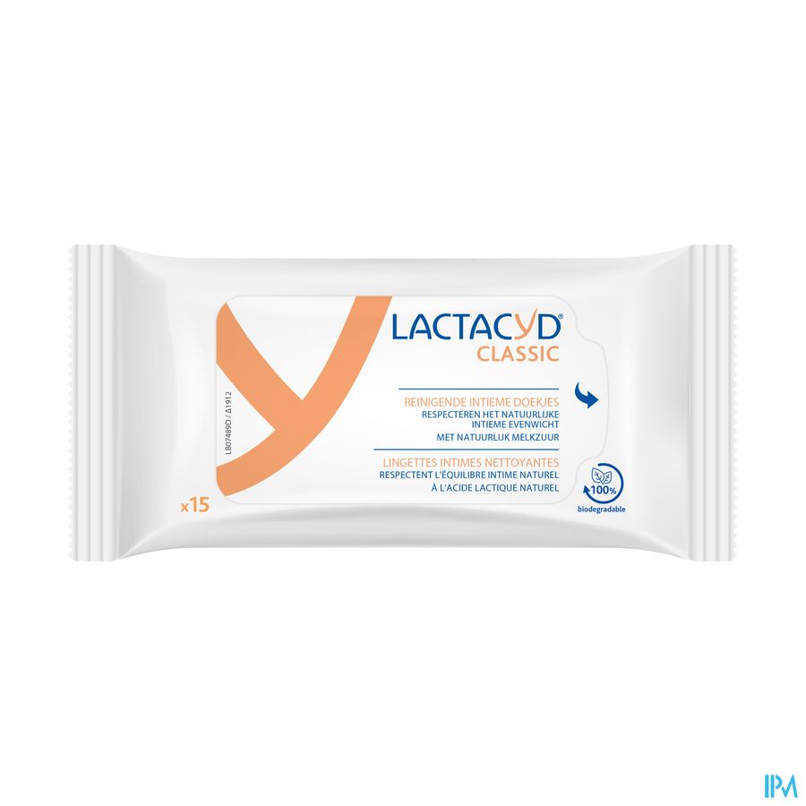 Lactacyd Intieme Wasdoekjes 15 Lactacyd Intieme Wasdoekjes 15