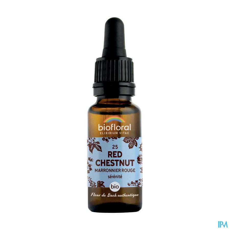 Biofloral Bachbloesem 25 Red Chestnut Bio 20ml Biofloral Bachbloesem 25 Red Chestnut Bio 20ml