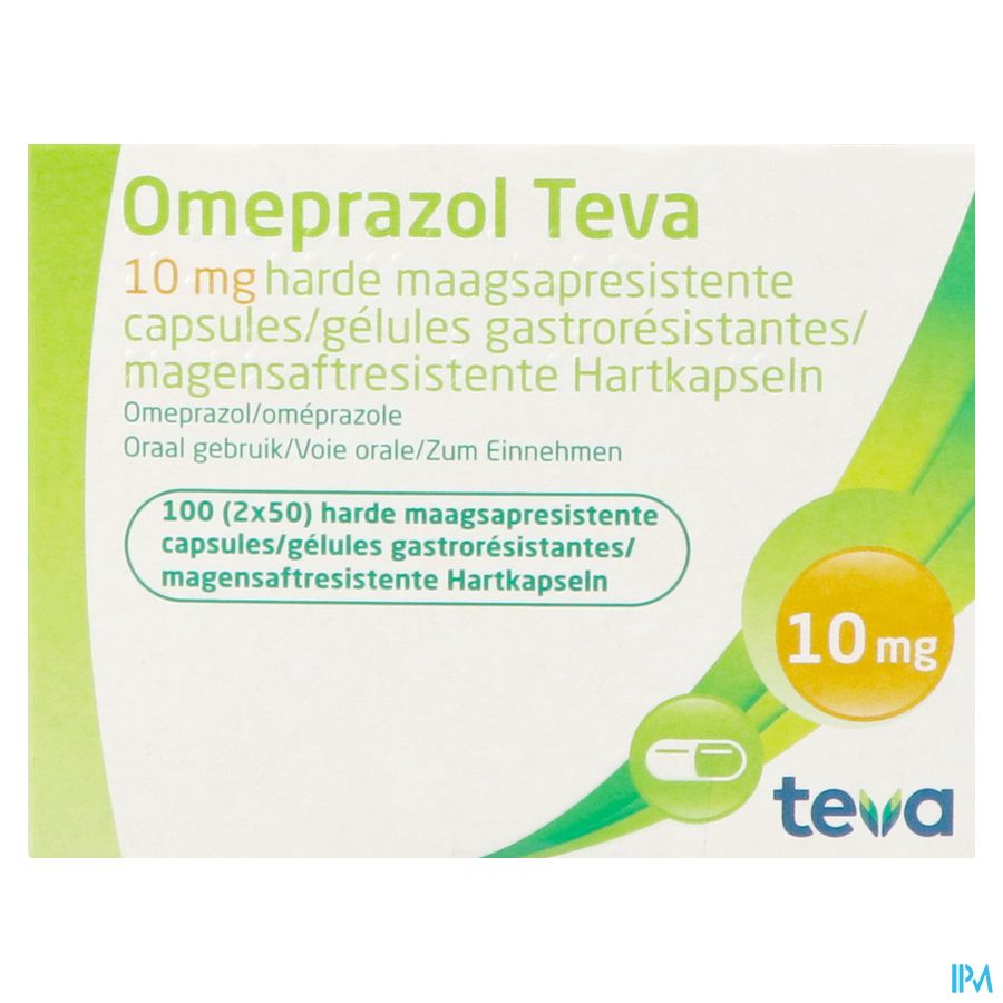 Omeprazol Teva 10mg Caps Maagsapres Container 100 1
