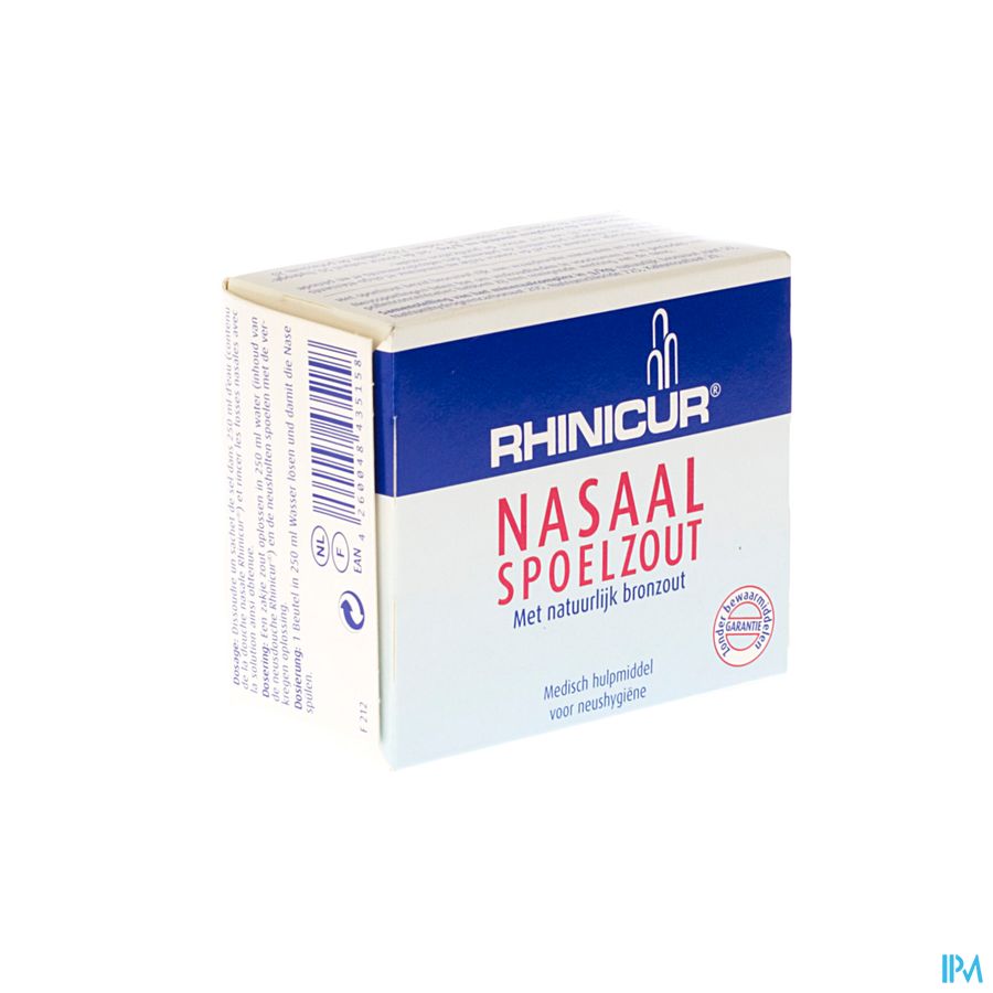 Rhinicur Nasaal Spoelzout Zakje 20x2,5g 4