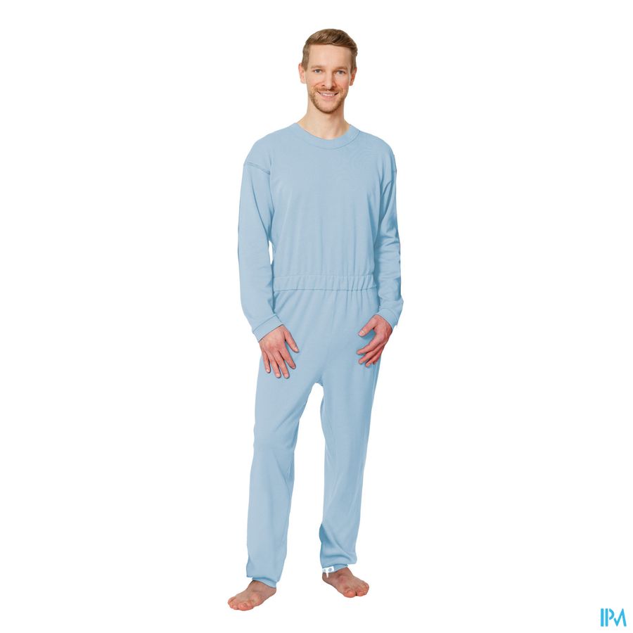 Suprima 4688 Patientoverall Rits Lichtblauw Xl