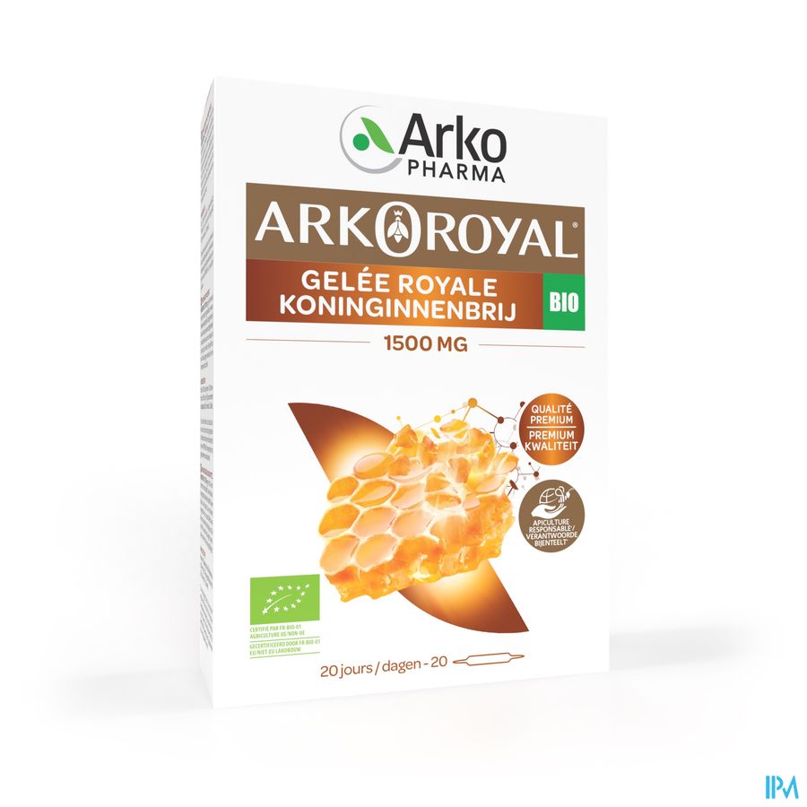 Arkoroyal Koninginnebrij Bio 1500mg Amp 20x10ml