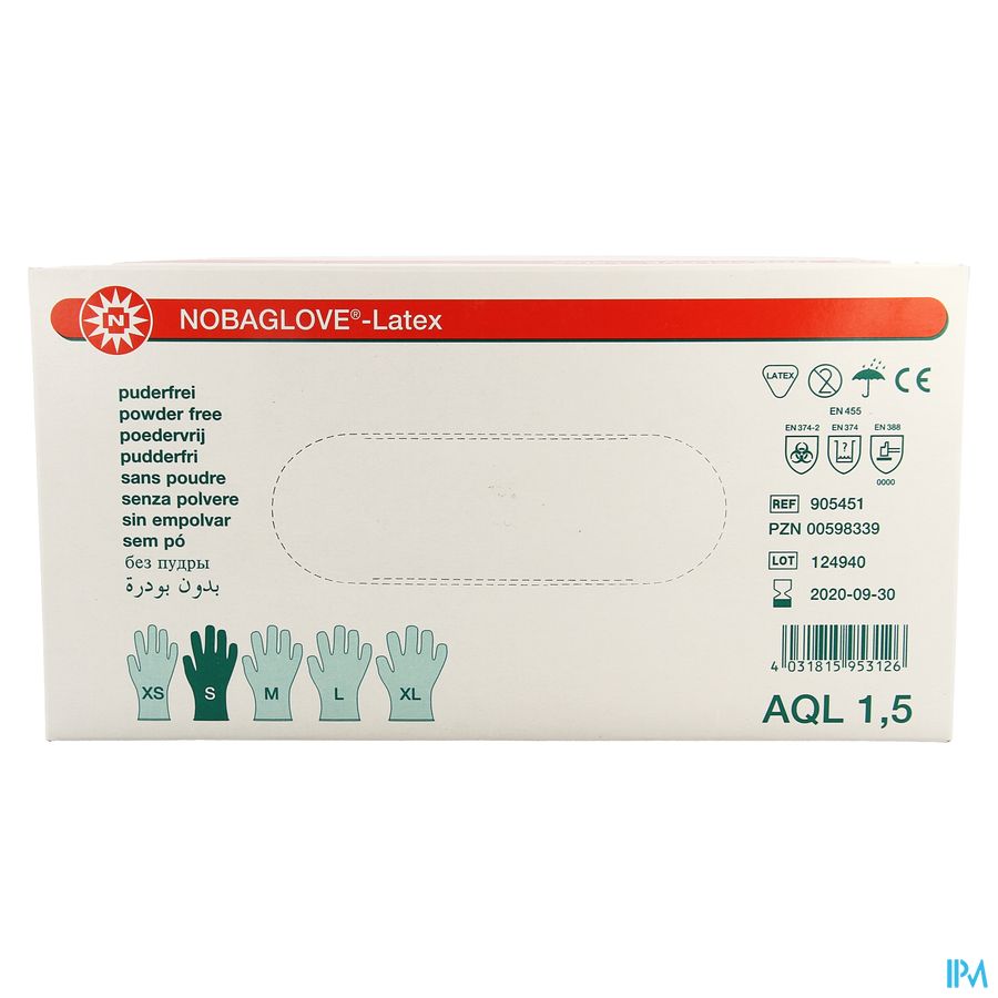 Noba Gants Latex Sans Poudre S 100 5700640 1