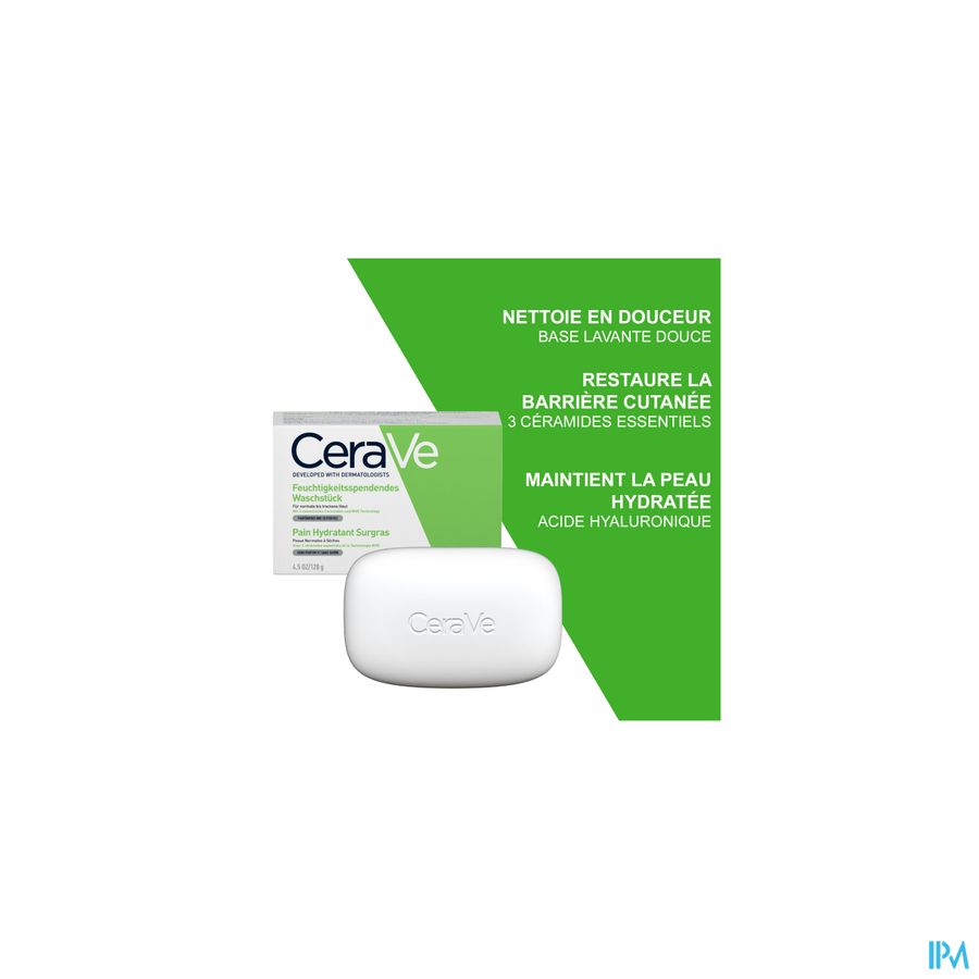 Cerave Pain Hydratant Surgras 128g 6