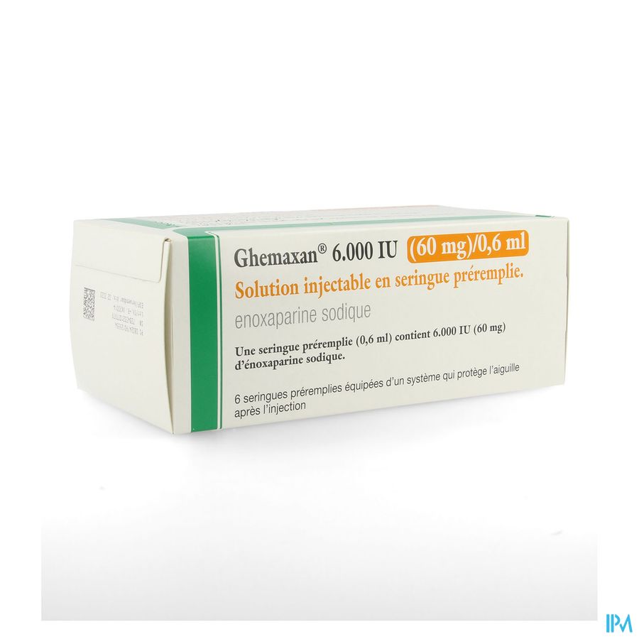 Ghemaxan 6.000ui 60mg/0,6ml Ser Prer. 6+pr.aig. Ghemaxan 6.000ui 60mg/0,6ml Ser Prer. 6+pr.aig.