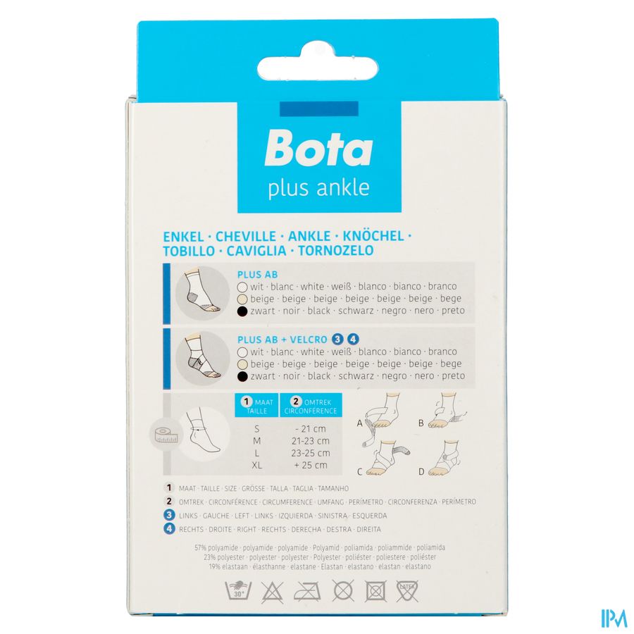 Bota Plus Chevillere+velcro Noir l 23-25cm 3