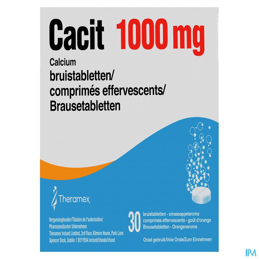 Cacit 1000 Bruistabletten Tube 30x1000mg 1