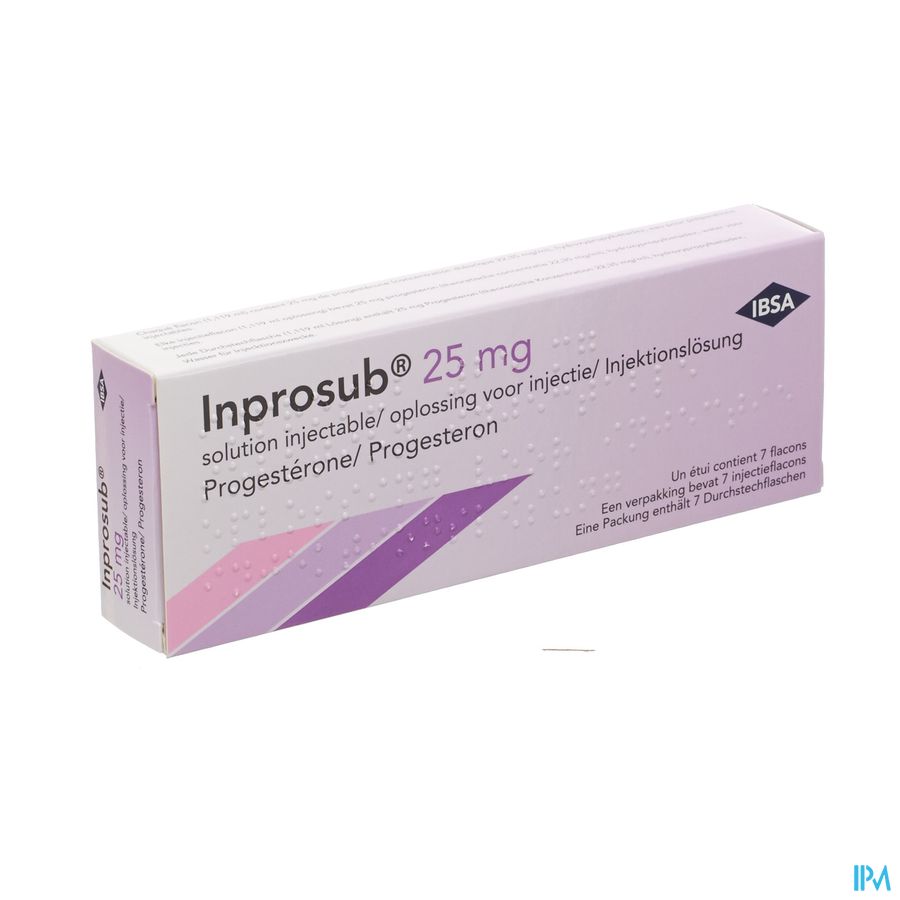 Inprosub 25mg Opl Voor Inj. Sc Fl 7 X 25mg Inprosub 25mg Opl Voor Inj. Sc Fl 7 X 25mg