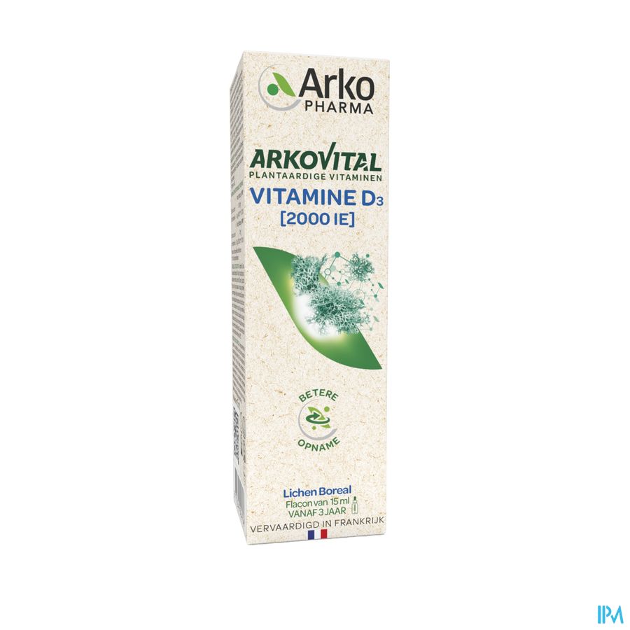 Arkovital Plantaardige Vit D3 & E Fl 15ml Arkovital Plantaardige Vit D3 & E Fl 15ml