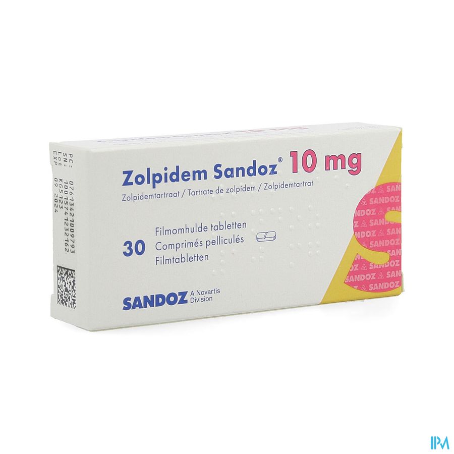 Zolpidem Sandoz 10mg Tabl 30 X 10mg Zolpidem Sandoz 10mg Tabl 30 X 10mg