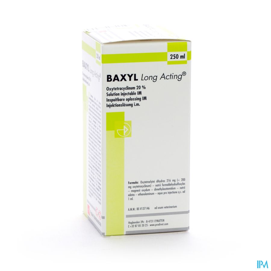 Baxyl l.a. Sol Inj Im 20% 250ml Baxyl l.a. Sol Inj Im 20% 250ml