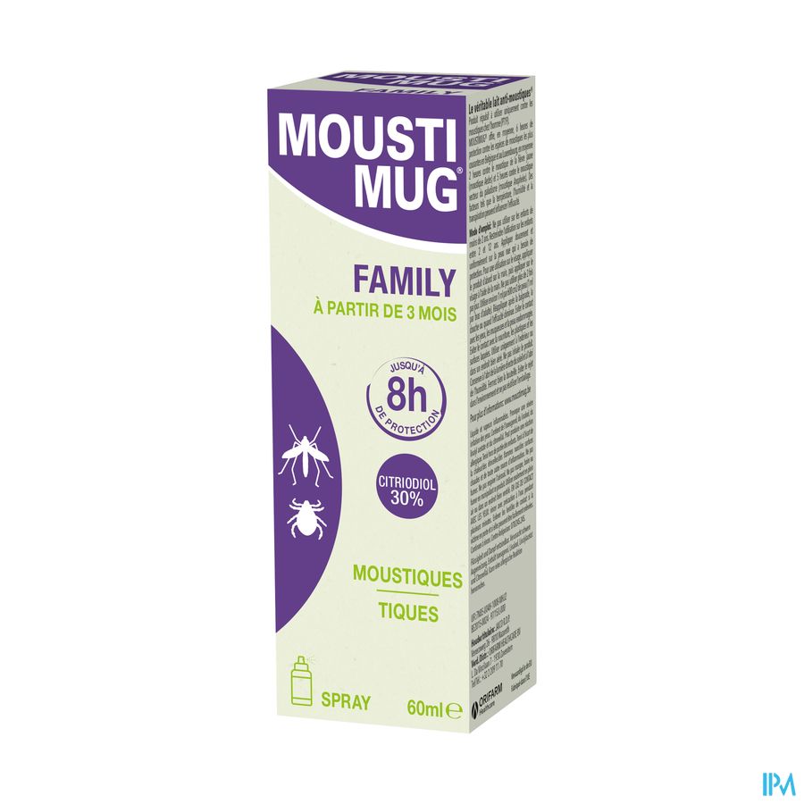 Moustimug Citriodiol 30% Family Spray 60ml