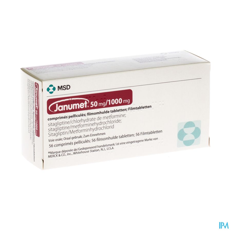 Janumet 50/1000mg Comp Pell 56 Janumet 50/1000mg Comp Pell 56