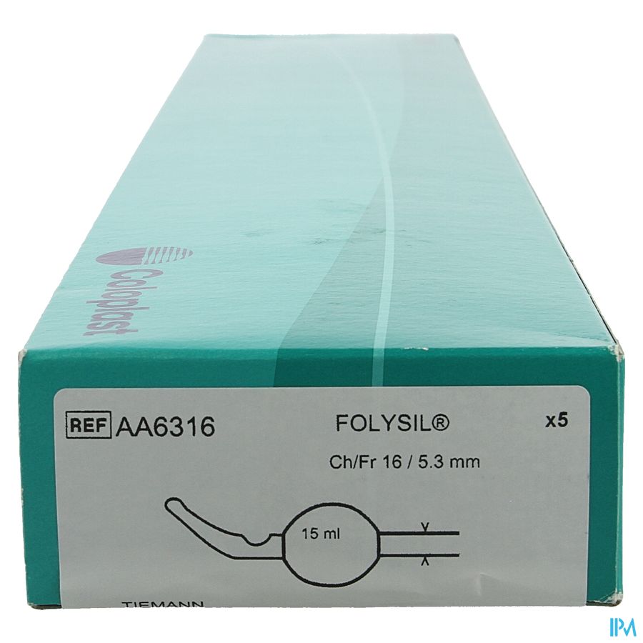 Folysil 2-weg Tie Sil Cath 15ml 40cm Ch16 5 1