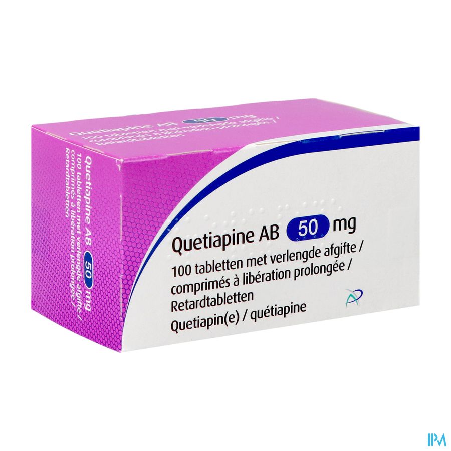 Quetiapine Ab 50mg Verleng.afgifte Tabl 100 Quetiapine Ab 50mg Verleng.afgifte Tabl 100