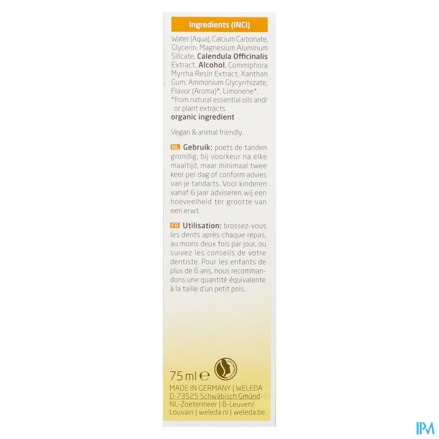 Weleda Dentif Calendula 75ml 7