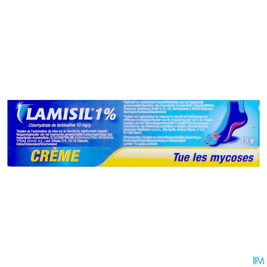 Lamisil 1% Pi Pharma Creme Tube 15g 5