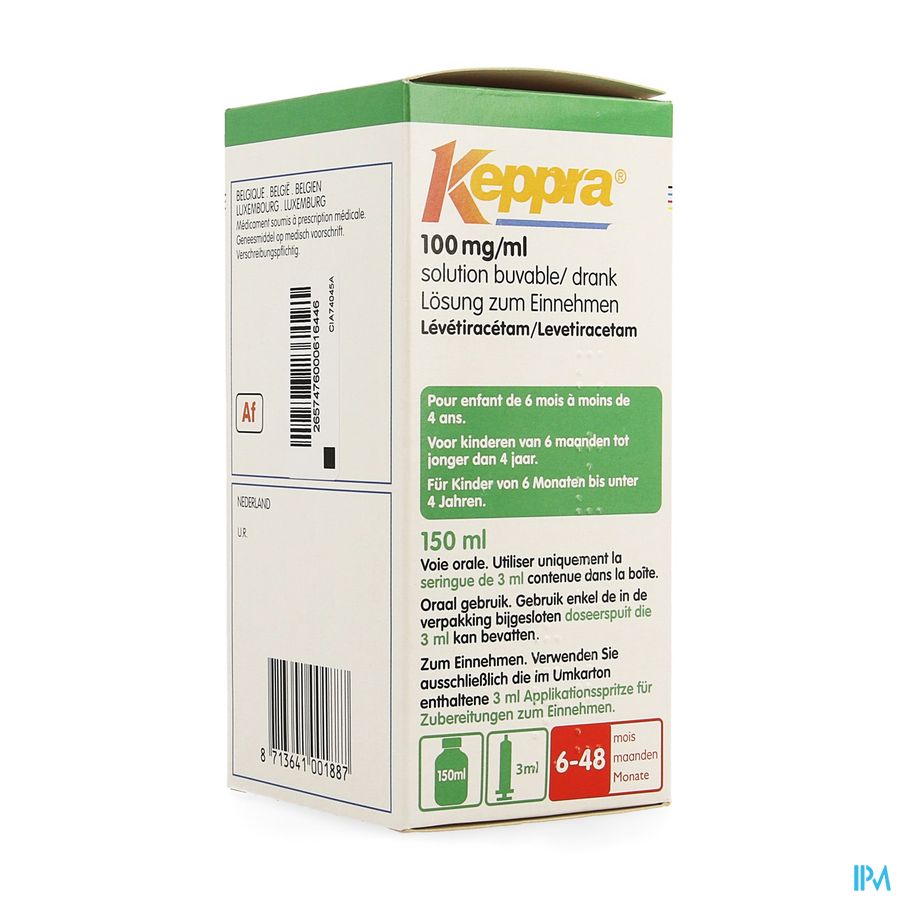 Keppra 100mg/ml sirop (150ml – ser. 3ml) Keppra 100mg/ml sirop (150ml – ser. 3ml)