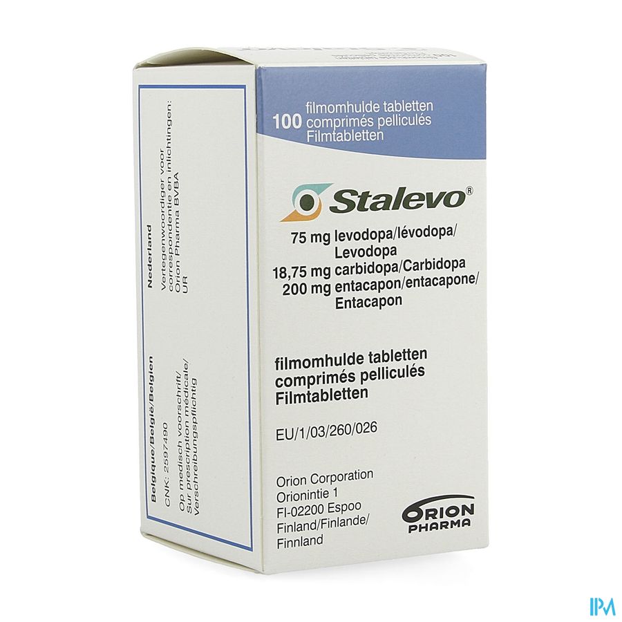 Stalevo 75mg/18,75mg/200mg Filmomh Tabl 100