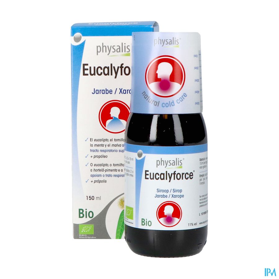 Physalis Eucalyforce Siroop Bio 150ml 11