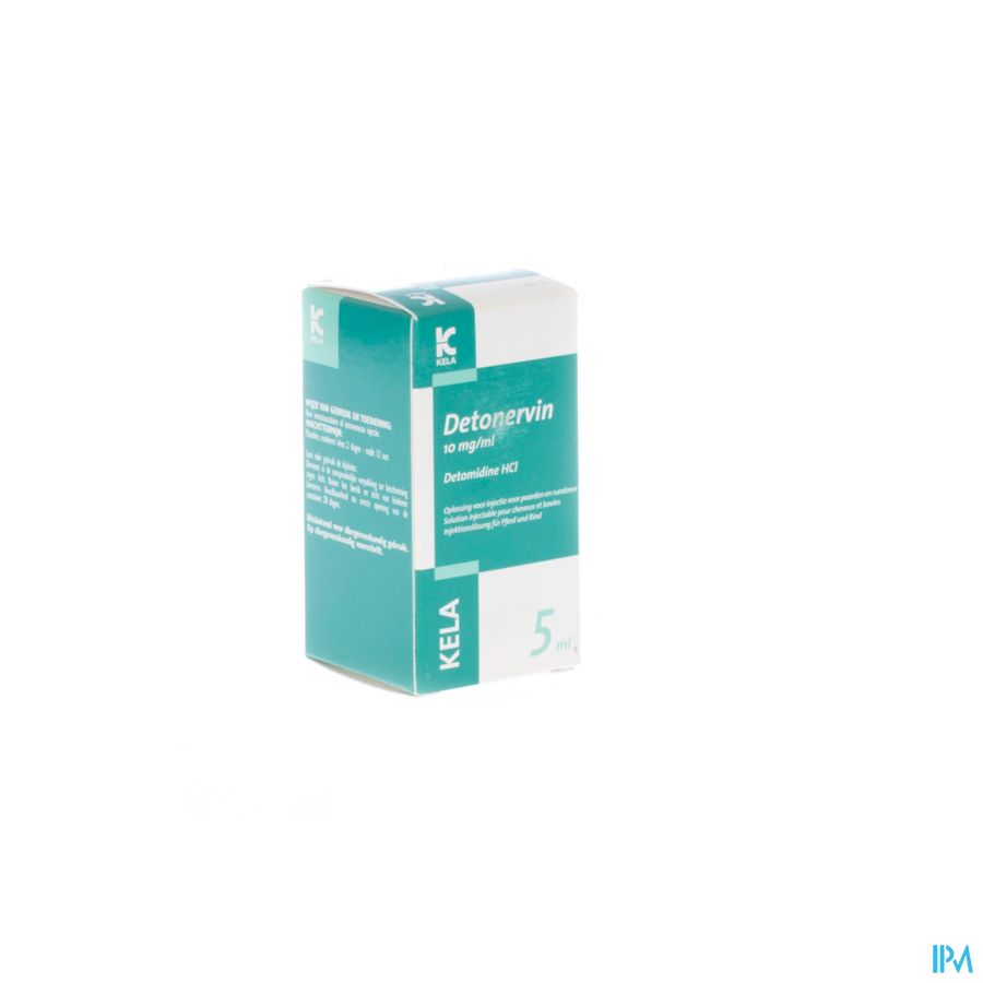 Detonervin 10mg/ml Opl Inj Paard Rund 5ml Detonervin 10mg/ml Opl Inj Paard Rund 5ml