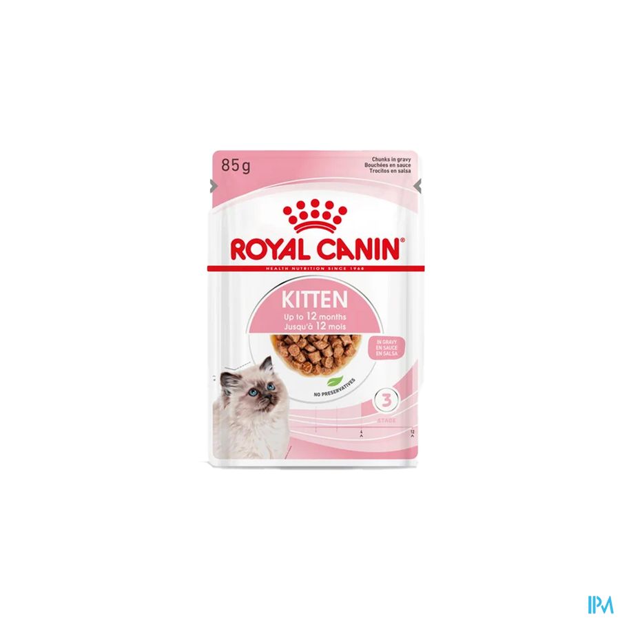 Royal Canin Cat Kitten Gravy Wet 12x85g Royal Canin Cat Kitten Gravy Wet 12x85g